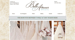 Desktop Screenshot of belleamourbridal.com